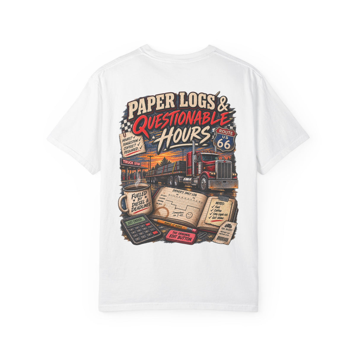 Paper Logs & Questionable Hours Vintage Trucking Tee