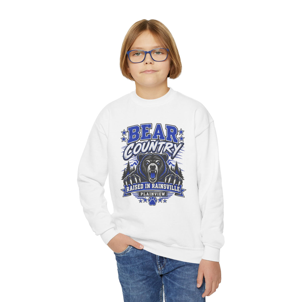 Plainview Bear Country Youth Crewneck