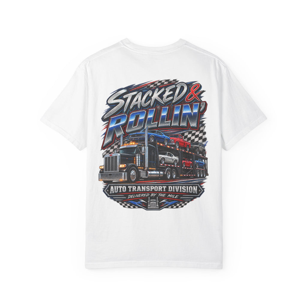 Stacked & Rollin’ Auto Transport Tee