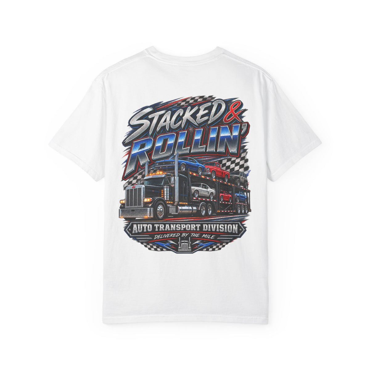 Stacked & Rollin’ Auto Transport Tee