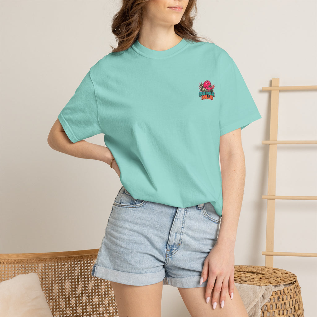 Spending That Blue Collar Dollar Pink Hard Hat Tee
