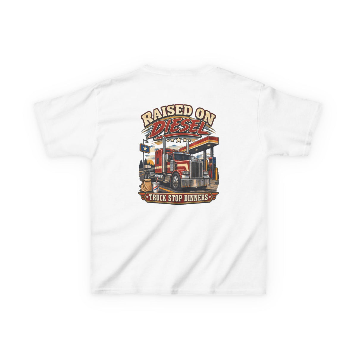 Raised on Diesel Youth Trucking Tee