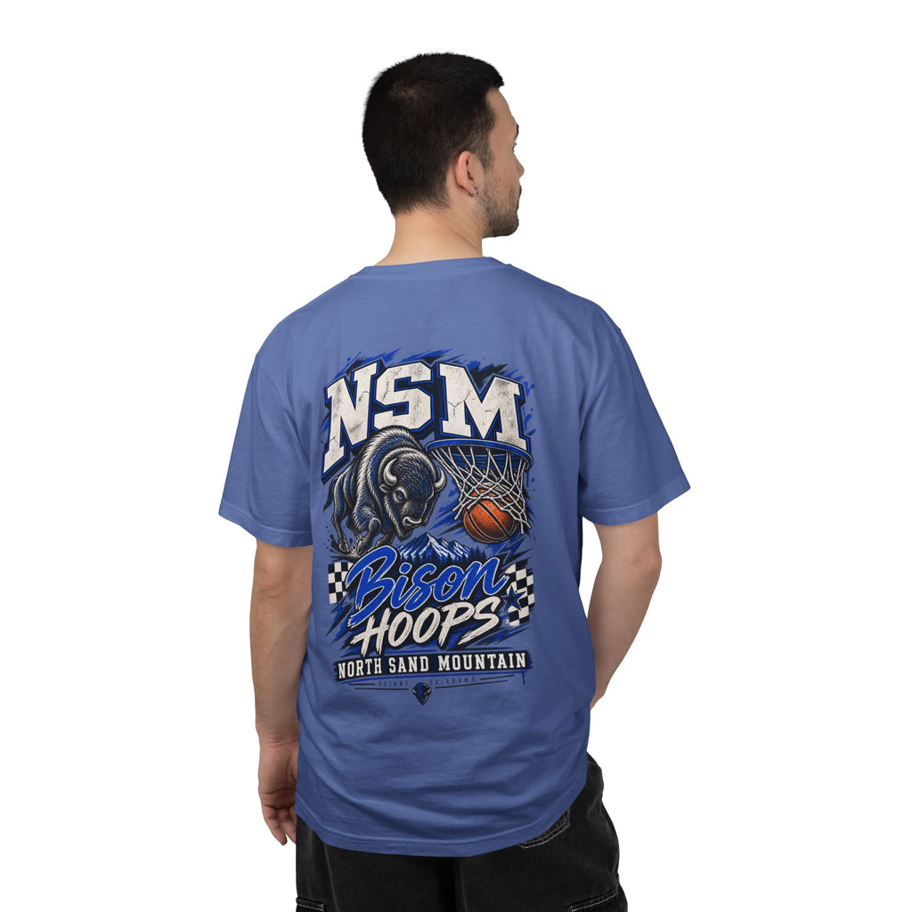 NSM Bison Hoops Front & Back Tee