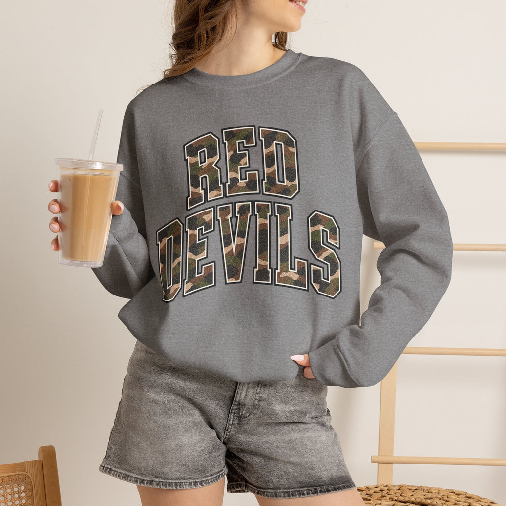 Red Devils Vintage Camo Crewneck Sweatshirt