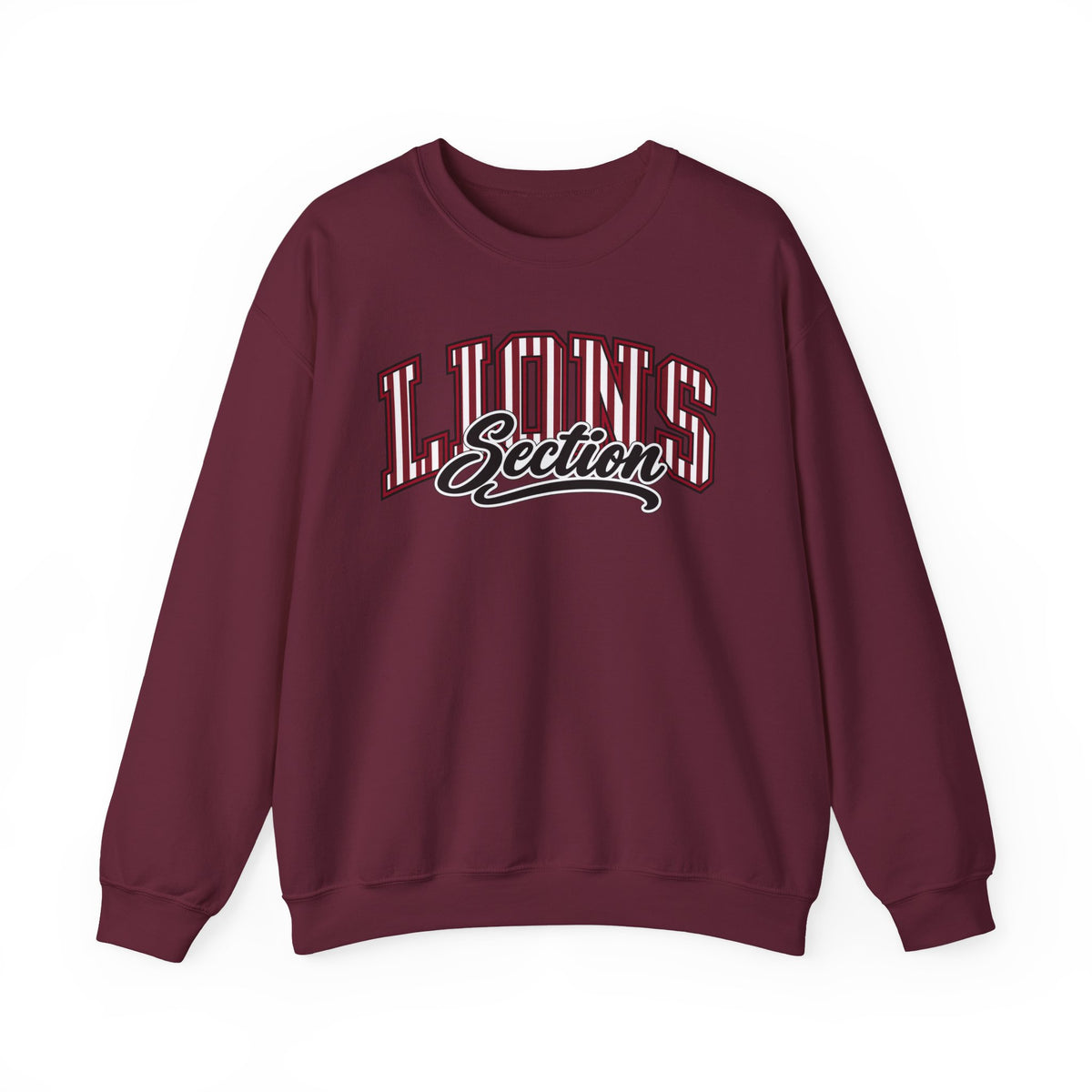 Section Lions Pinstripe Spirit Crewneck