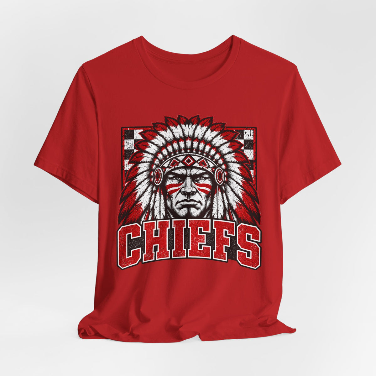 Vintage Chiefs Red & Black Graphic Tee