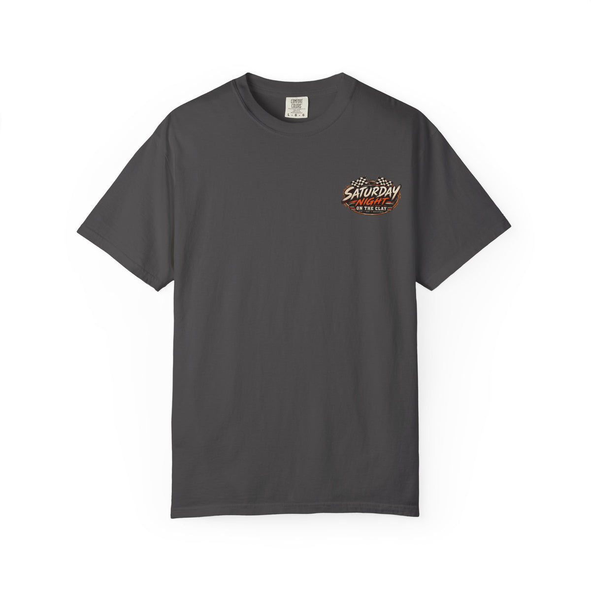 Saturday Night on the Clay Comfort Colors Racing Tee