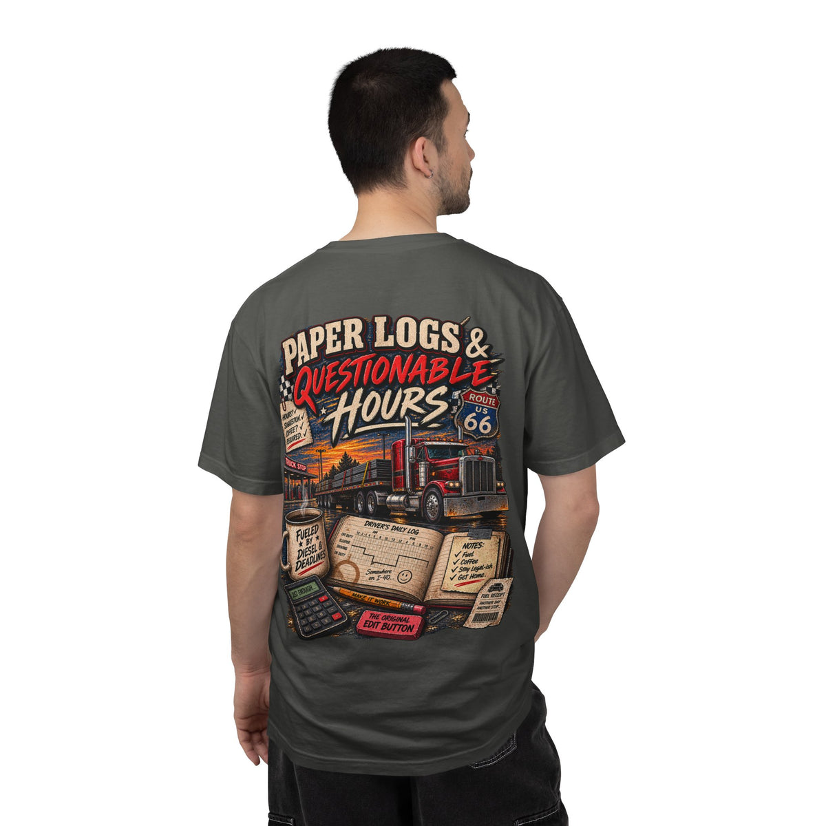 Paper Logs & Questionable Hours Vintage Trucking Tee