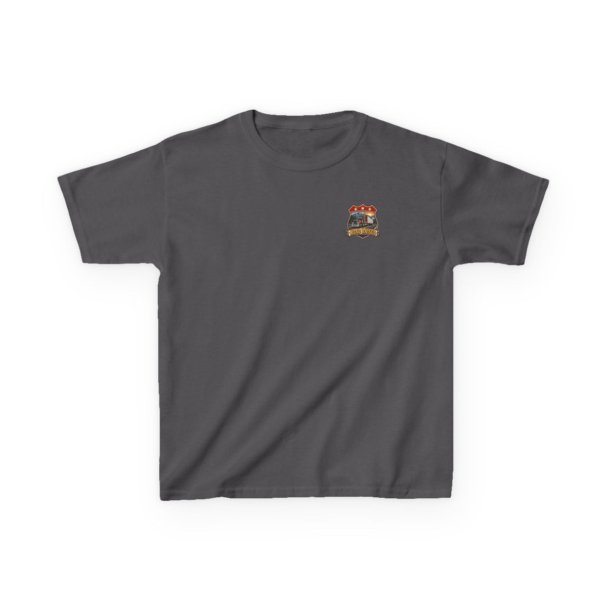 Raised Between Mile Markers Youth Trucking Tee