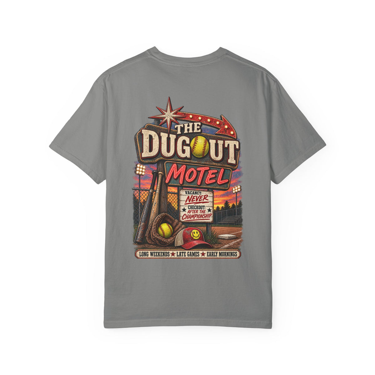 The Dugout Motel Comfort Colors Tee