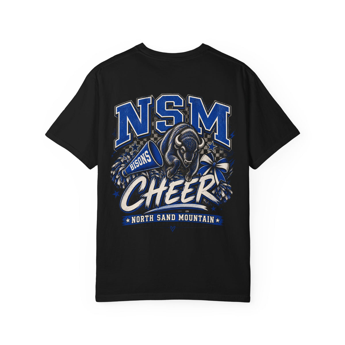 NSM Bison Cheer Front & Back Tee