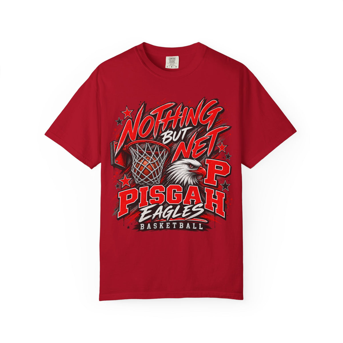 Pisgah Eagles Nothing But Net Basketball Graphic Tee