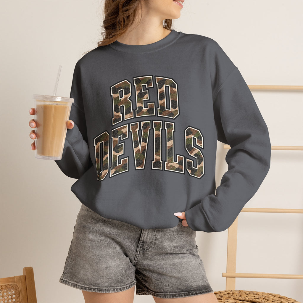 Red Devils Vintage Camo Crewneck Sweatshirt