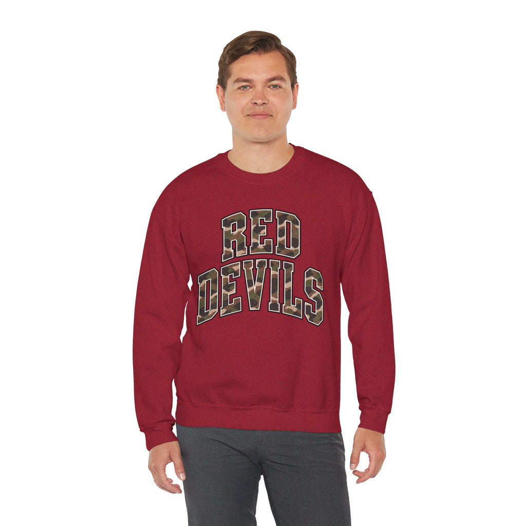 Red Devils Vintage Camo Crewneck Sweatshirt