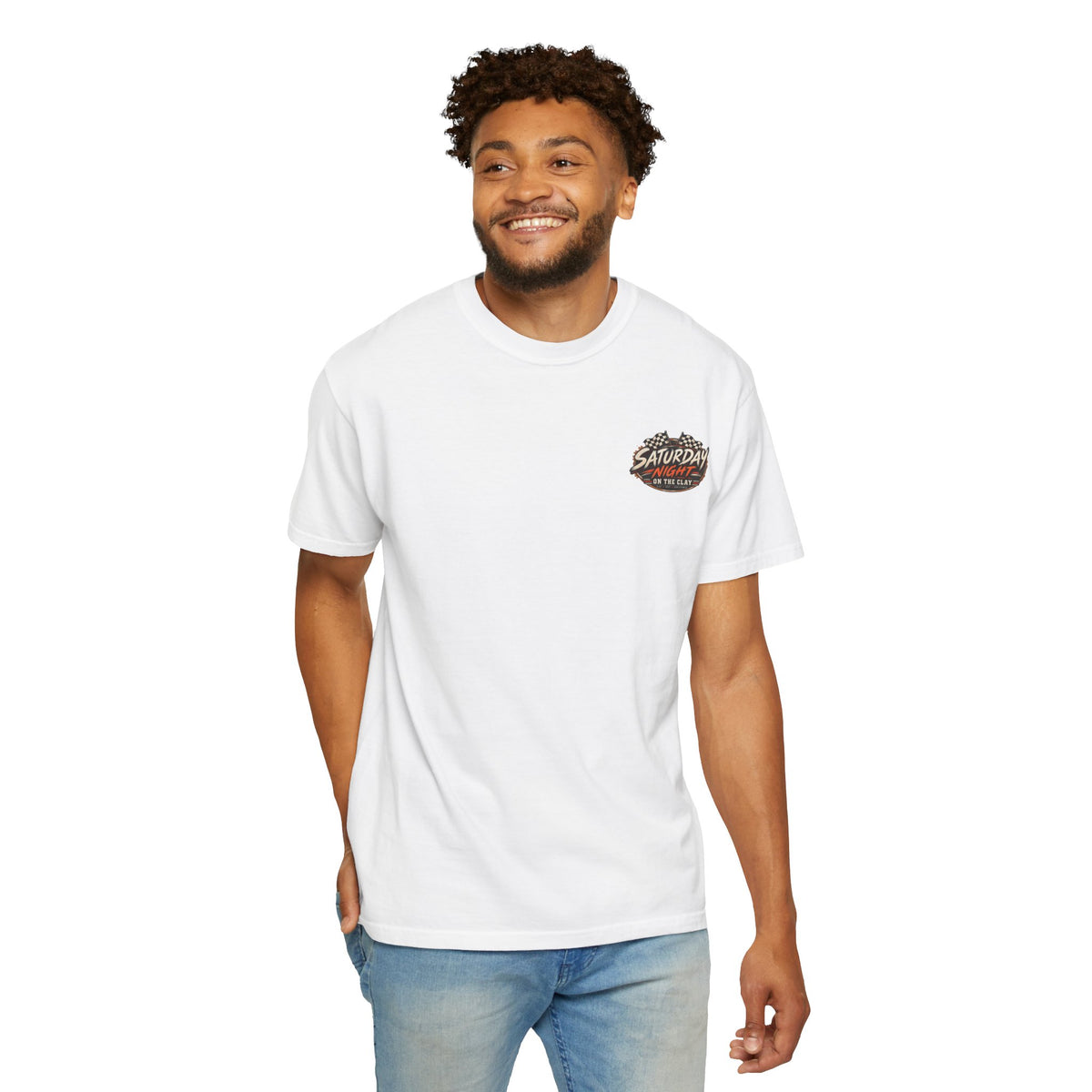Saturday Night on the Clay Comfort Colors Racing Tee