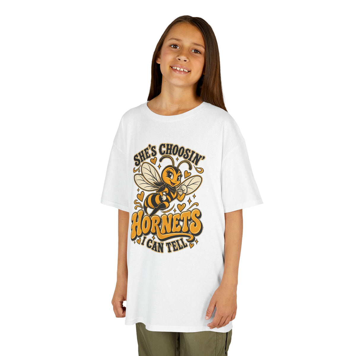 Youth She’s Choosin’ Hornets, I Can Tell Vintage Graphic Tee