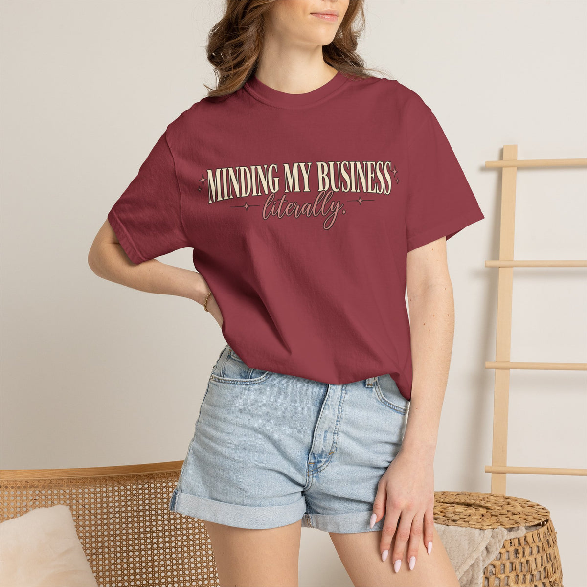 Minding My Business Literally Graphic Tee