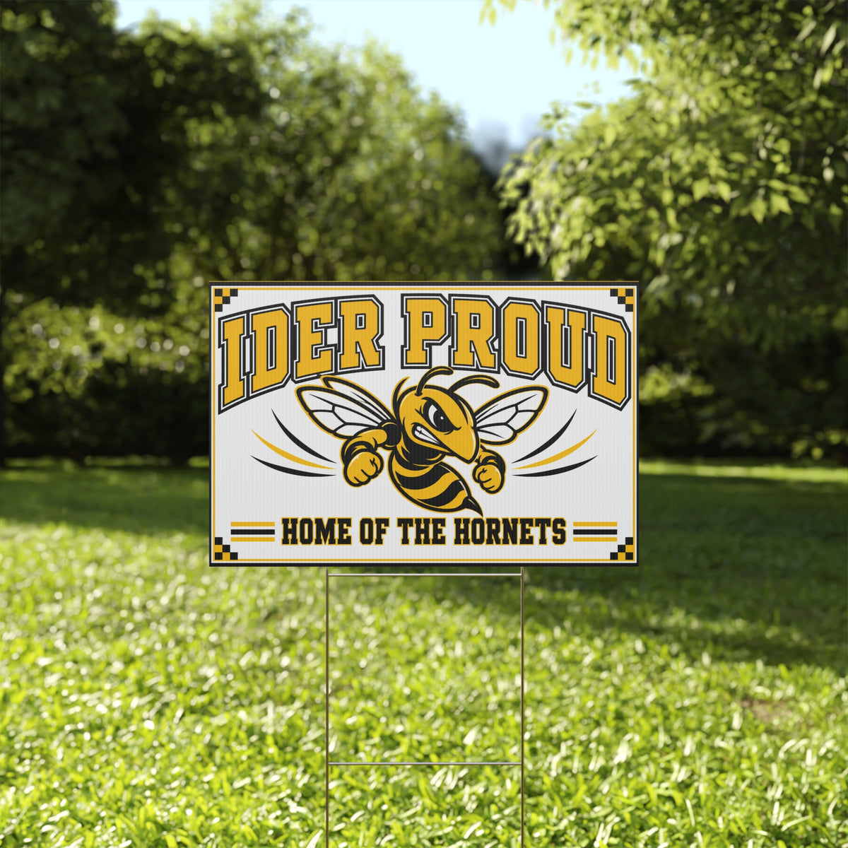 Ider Proud – Home of the Hornets Yard Sign