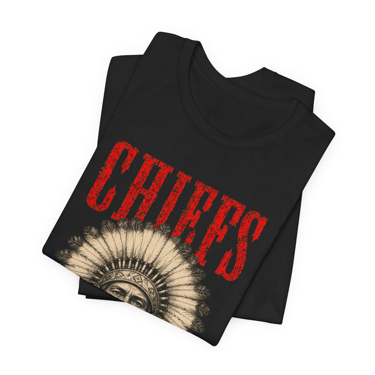 Vintage Chiefs Mascot Bella+Canvas Tee