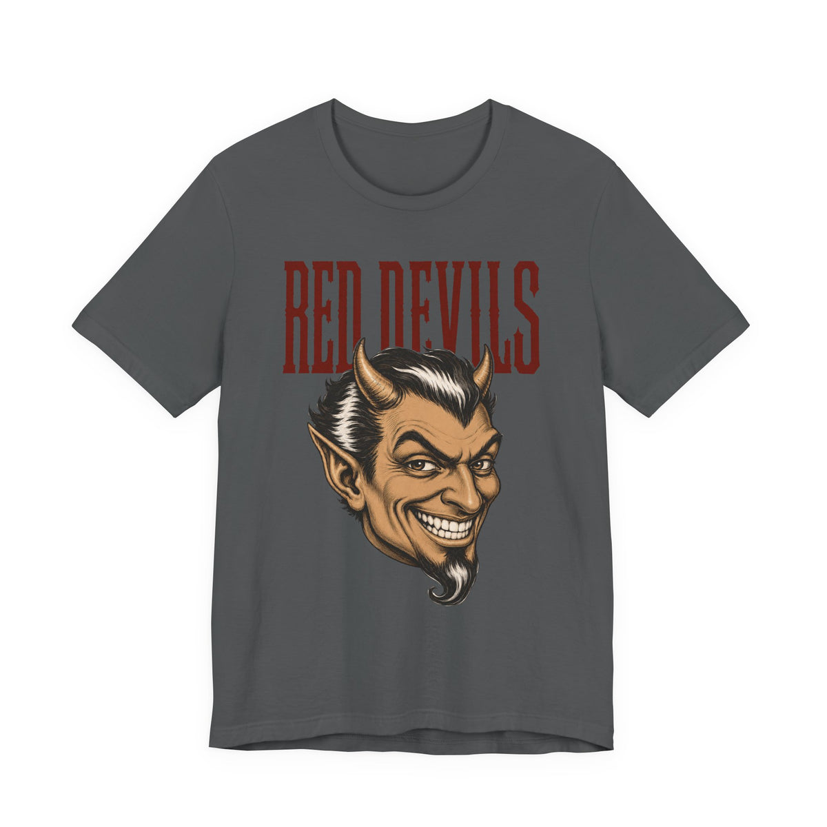 Fyffe Vintage Red Devils Mascot Bella+Canvas Tee