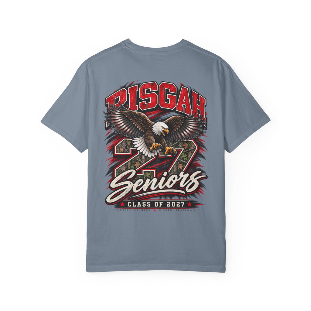 Pisgah Eagles Senior 2027 Camo Graphic Tee