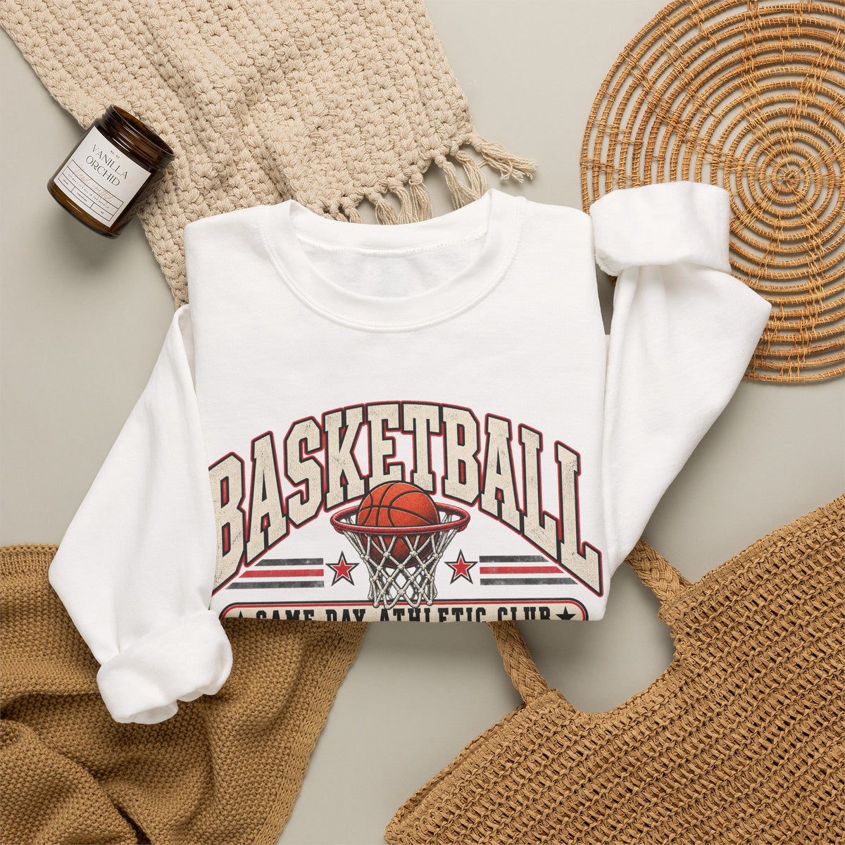 Game Day Basketball Athletic Club Crewneck
