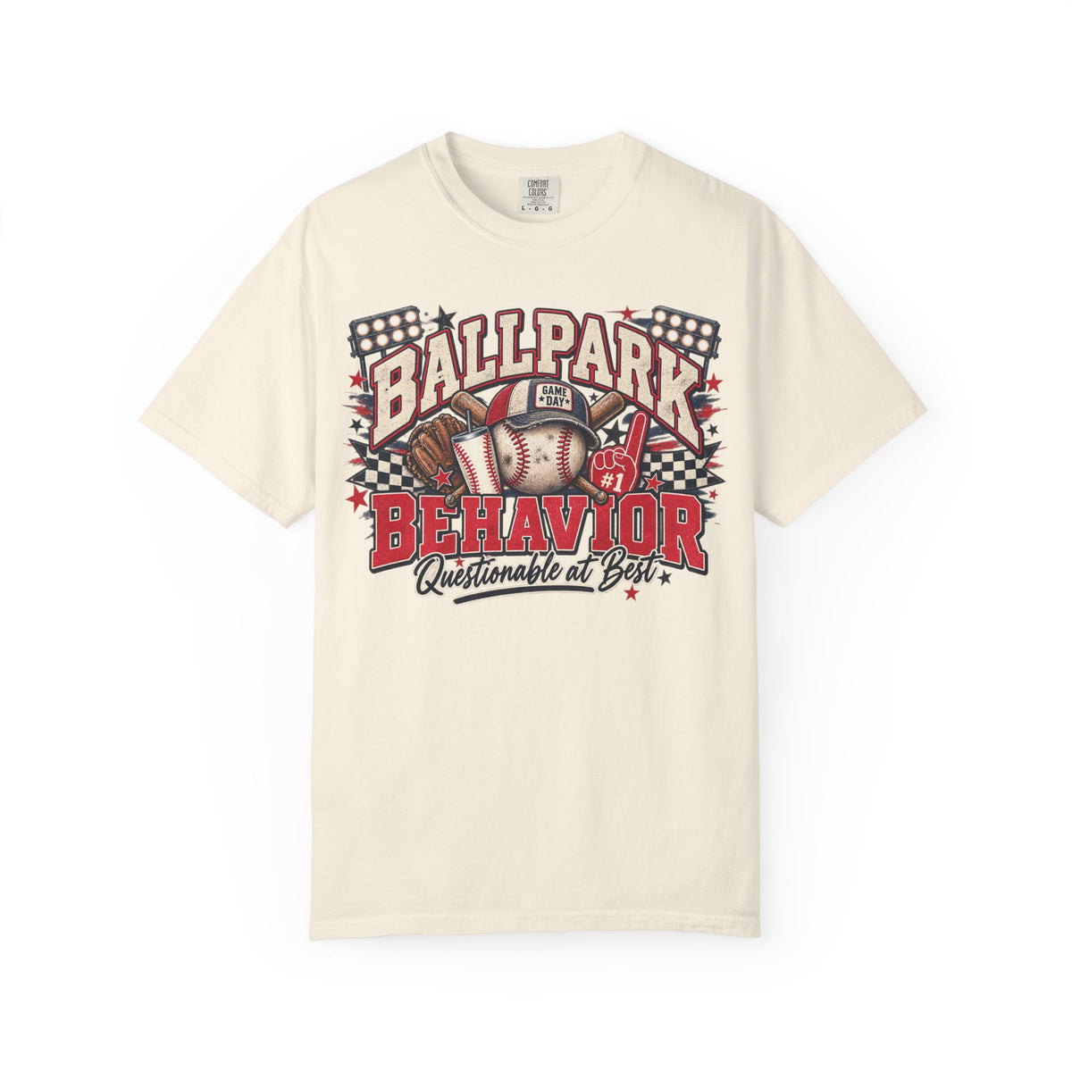 Ballpark Behavior Comfort Colors Tee