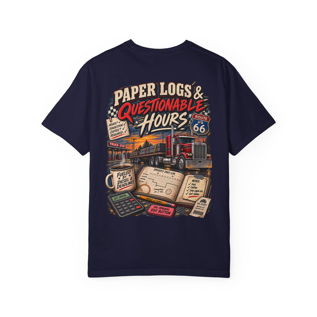 Paper Logs & Questionable Hours Vintage Trucking Tee
