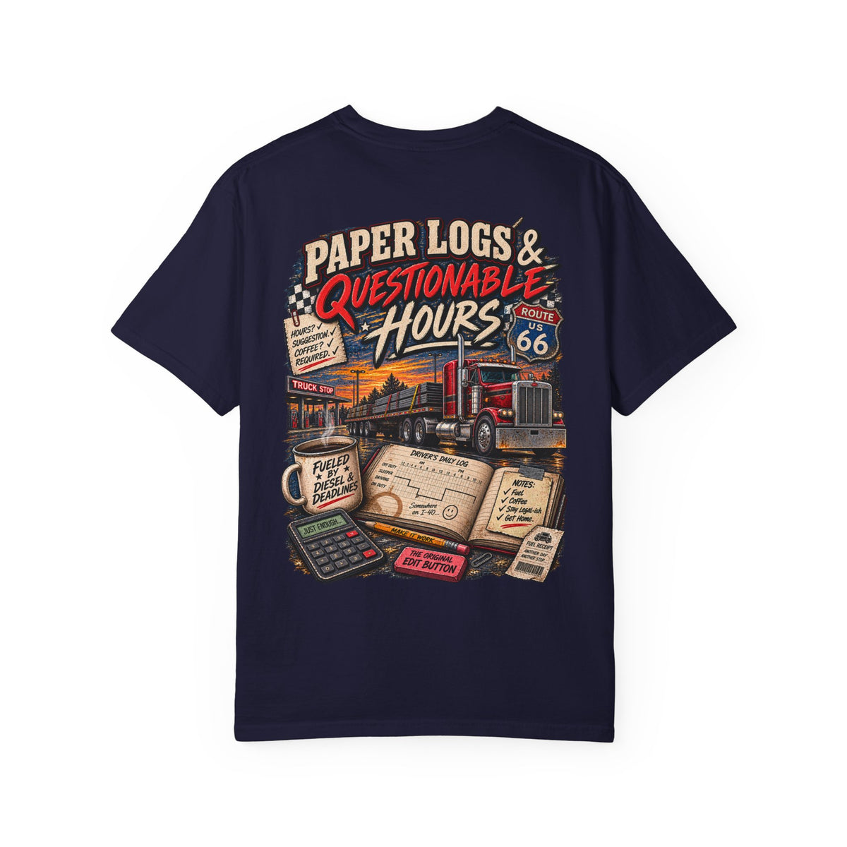 Paper Logs & Questionable Hours Vintage Trucking Tee