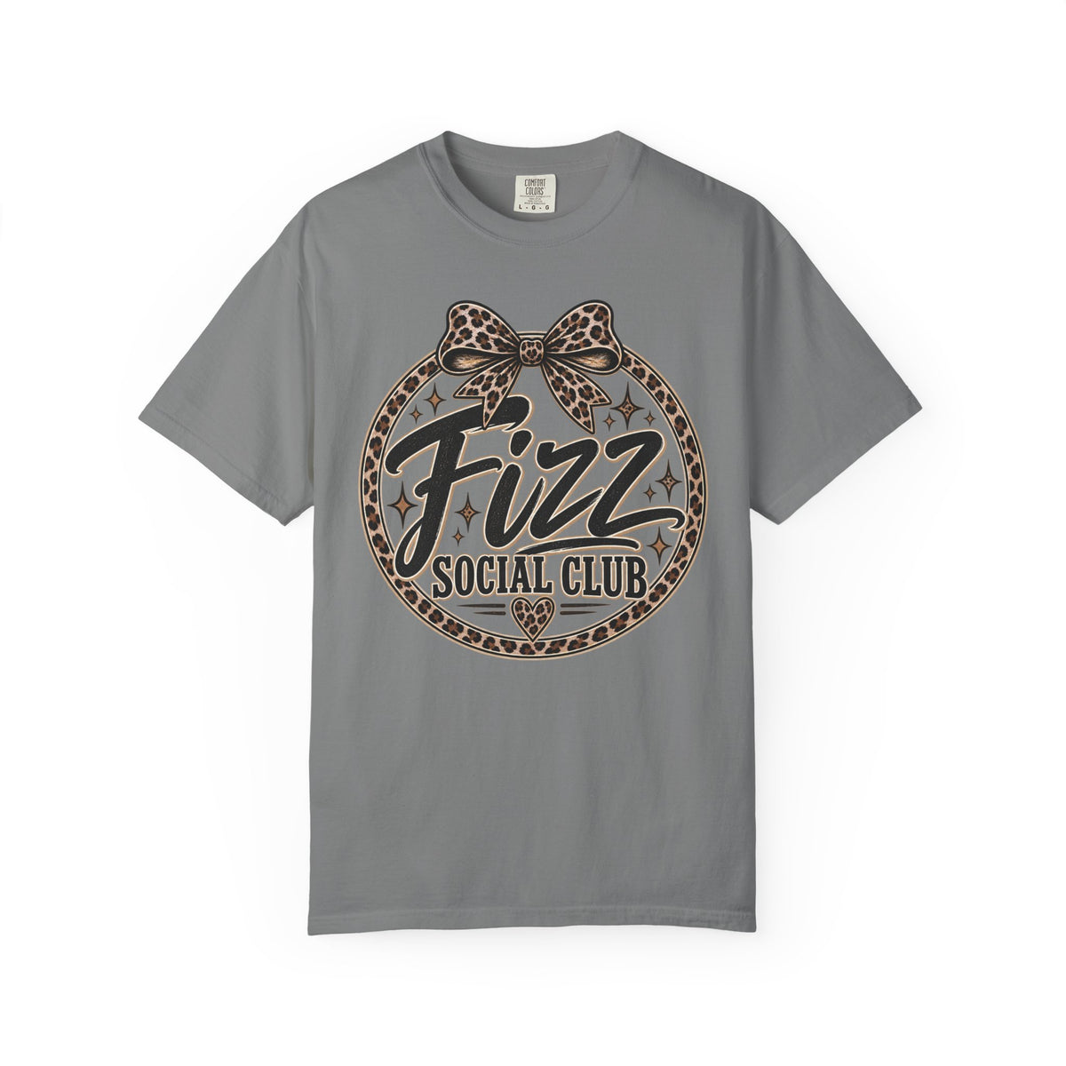Fizz Social Club Vintage Leopard Graphic Tee