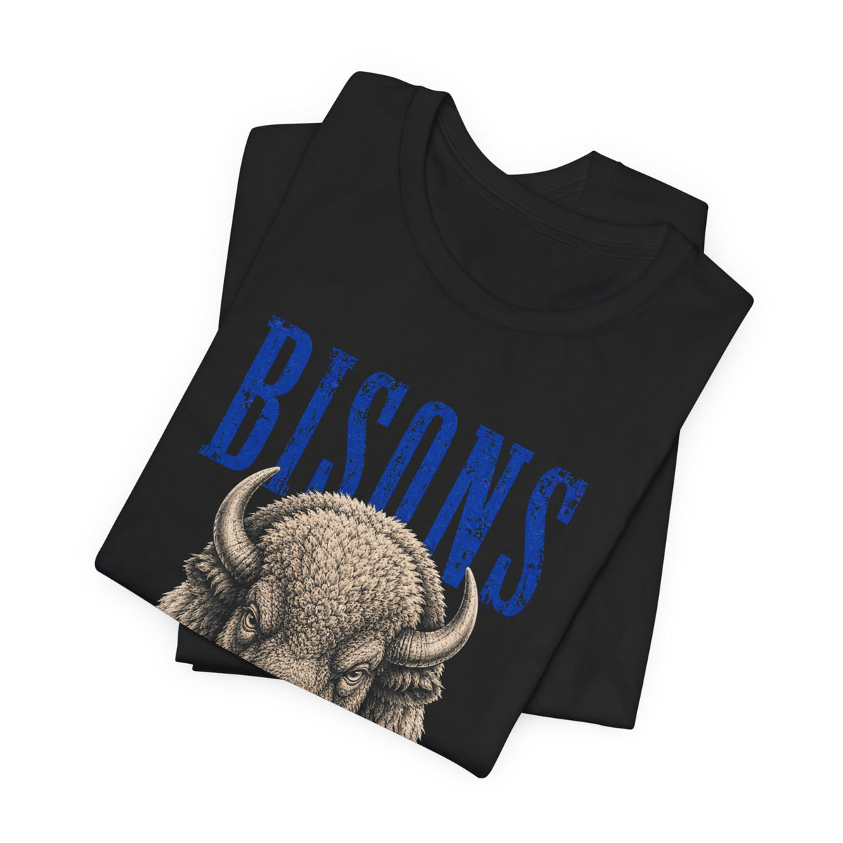 Vintage Bisons Mascot Bella+Canvas Graphic Tee