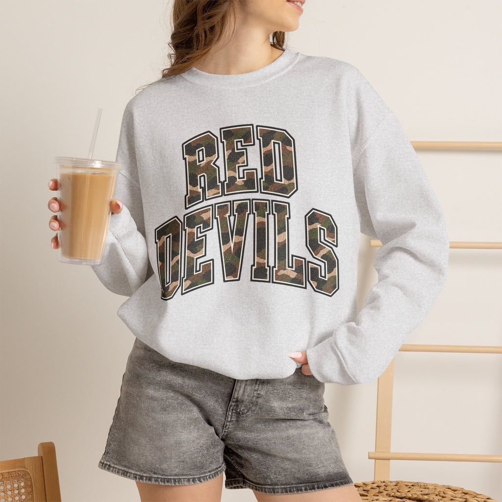 Red Devils Vintage Camo Crewneck Sweatshirt
