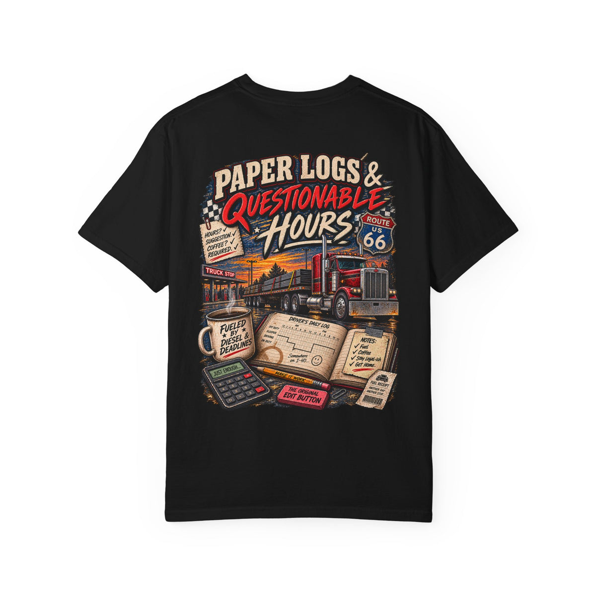Paper Logs & Questionable Hours Vintage Trucking Tee