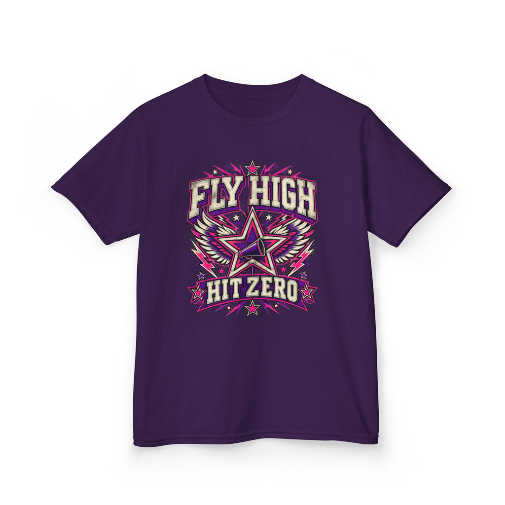 Fly High Hit Zero Youth Cheer Tee