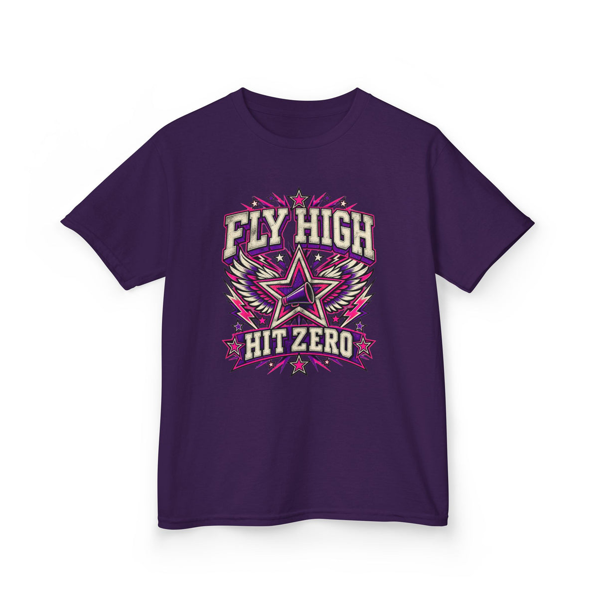 Fly High Hit Zero Youth Cheer Tee