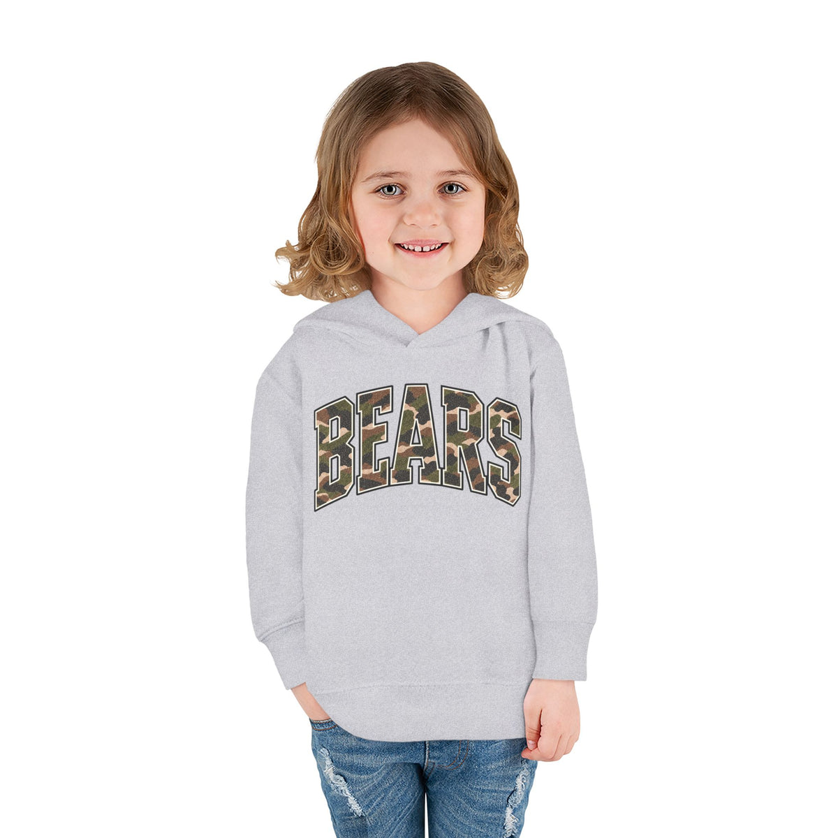 Toddler Bears Vintage Camo Hoodie