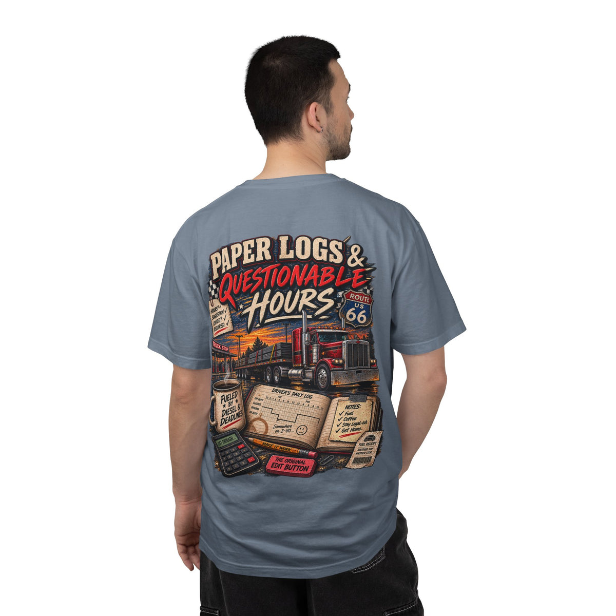 Paper Logs & Questionable Hours Vintage Trucking Tee