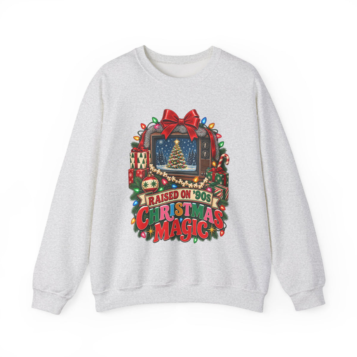 Raised on ’90s Christmas Magic Crewneck