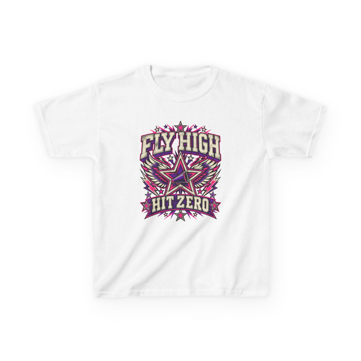 Fly High Hit Zero Youth Cheer Tee