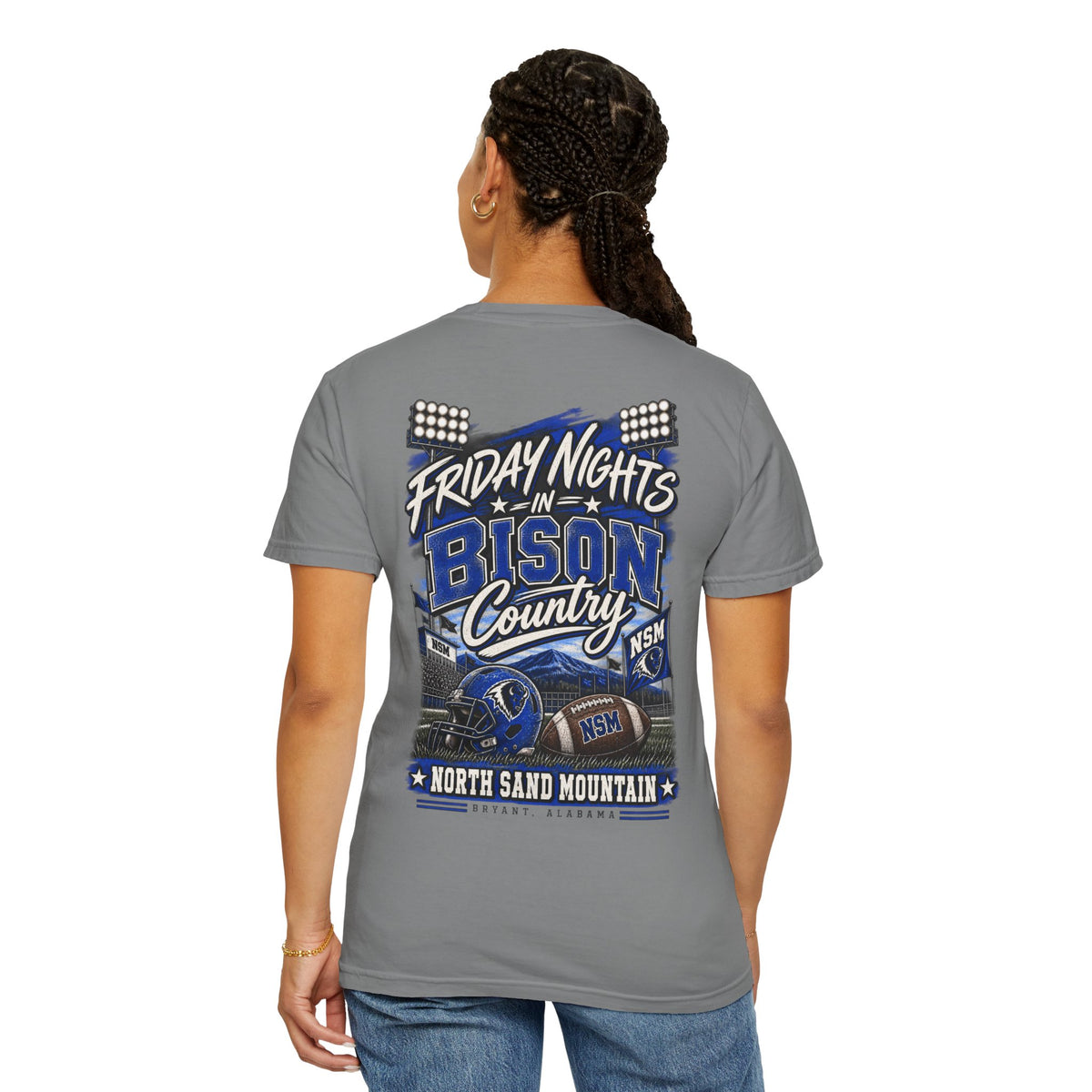 Friday Nights in Bison Country Comfort Colors Tee
