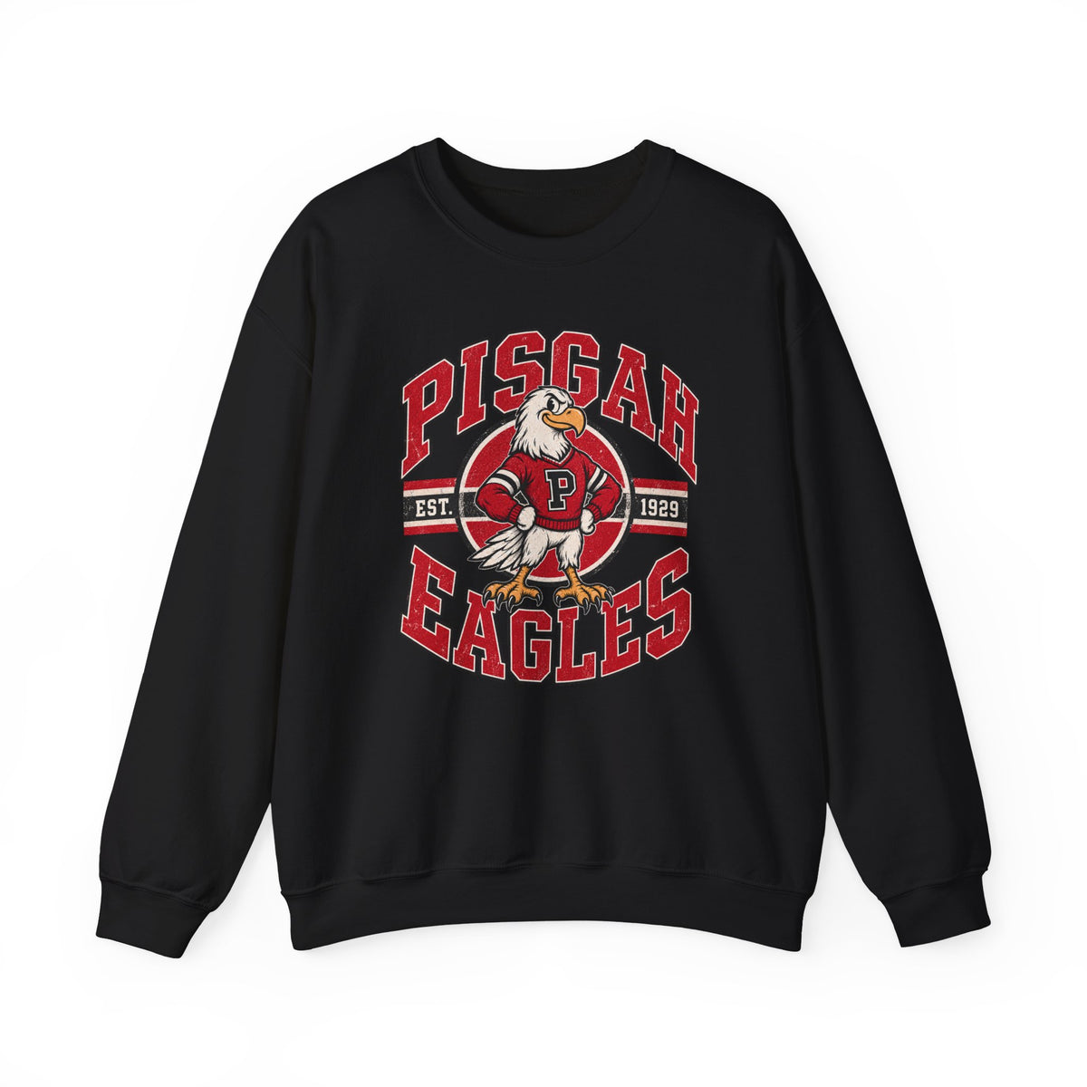 Pisgah Eagles Old School Mascot Crewneck