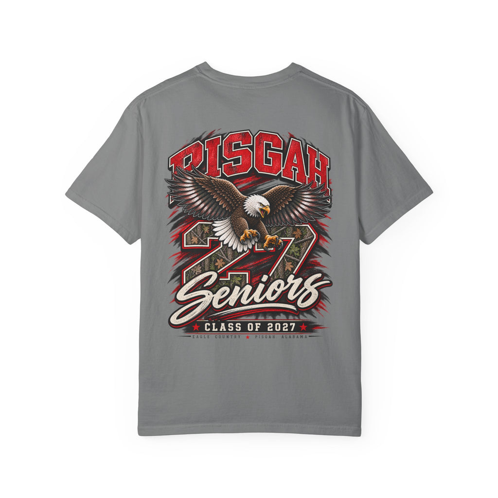 Pisgah Eagles Senior 2027 Camo Graphic Tee