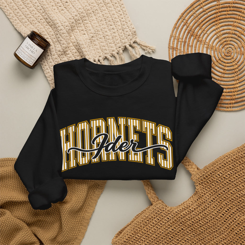 Ider Pinstripe Hornets Crewneck
