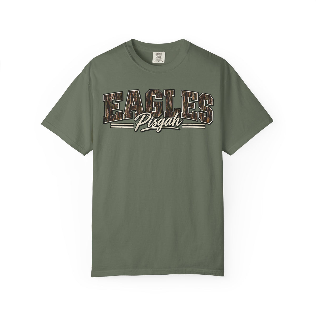 Pisgah Eagles Camo Block Graphic Tee