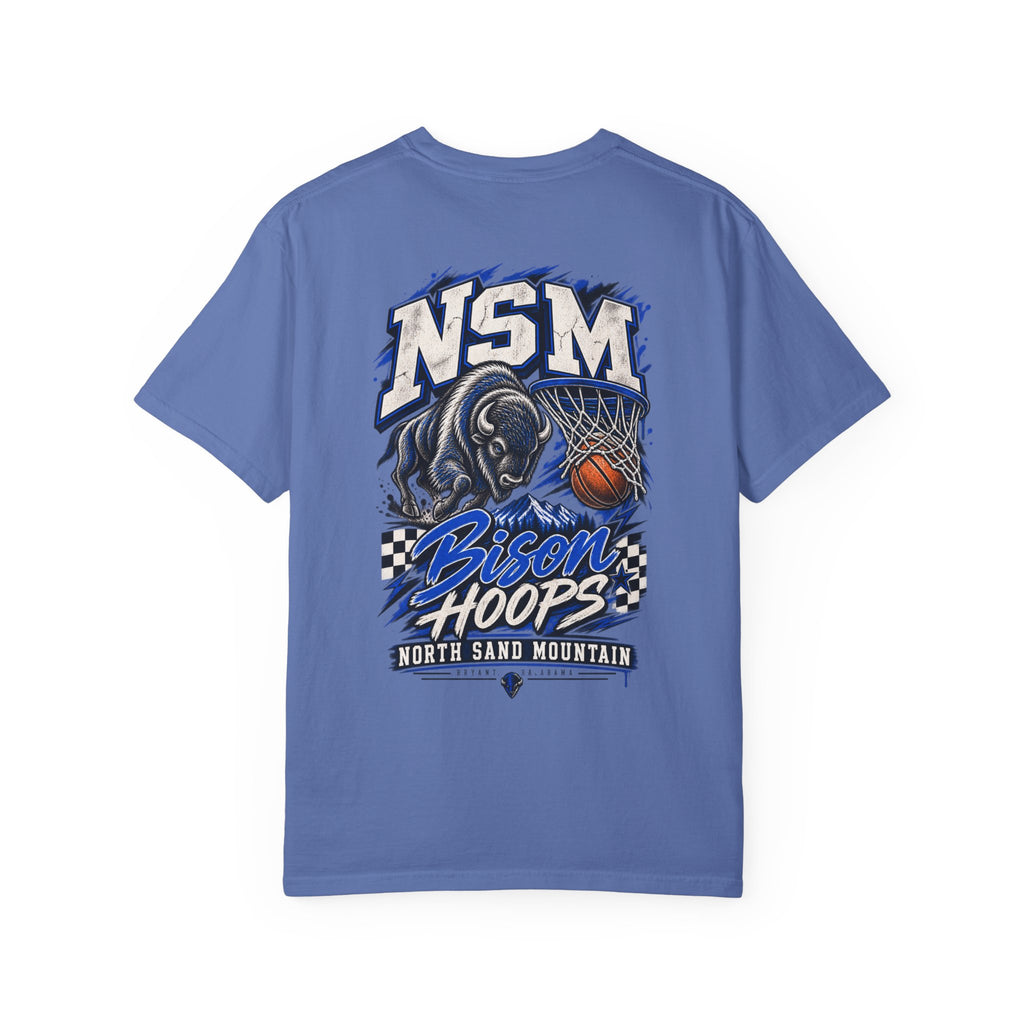 NSM Bison Hoops Front & Back Tee