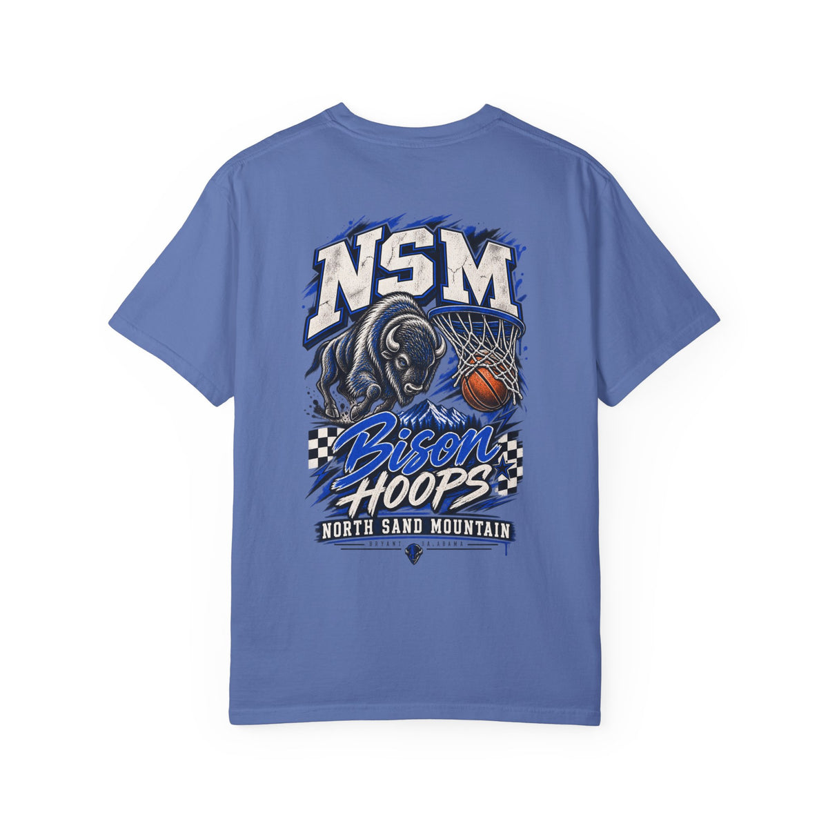 NSM Bison Hoops Front & Back Tee