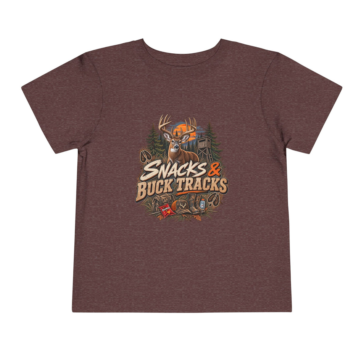 Snacks & Buck Tracks Toddler Short Sleeve Tee