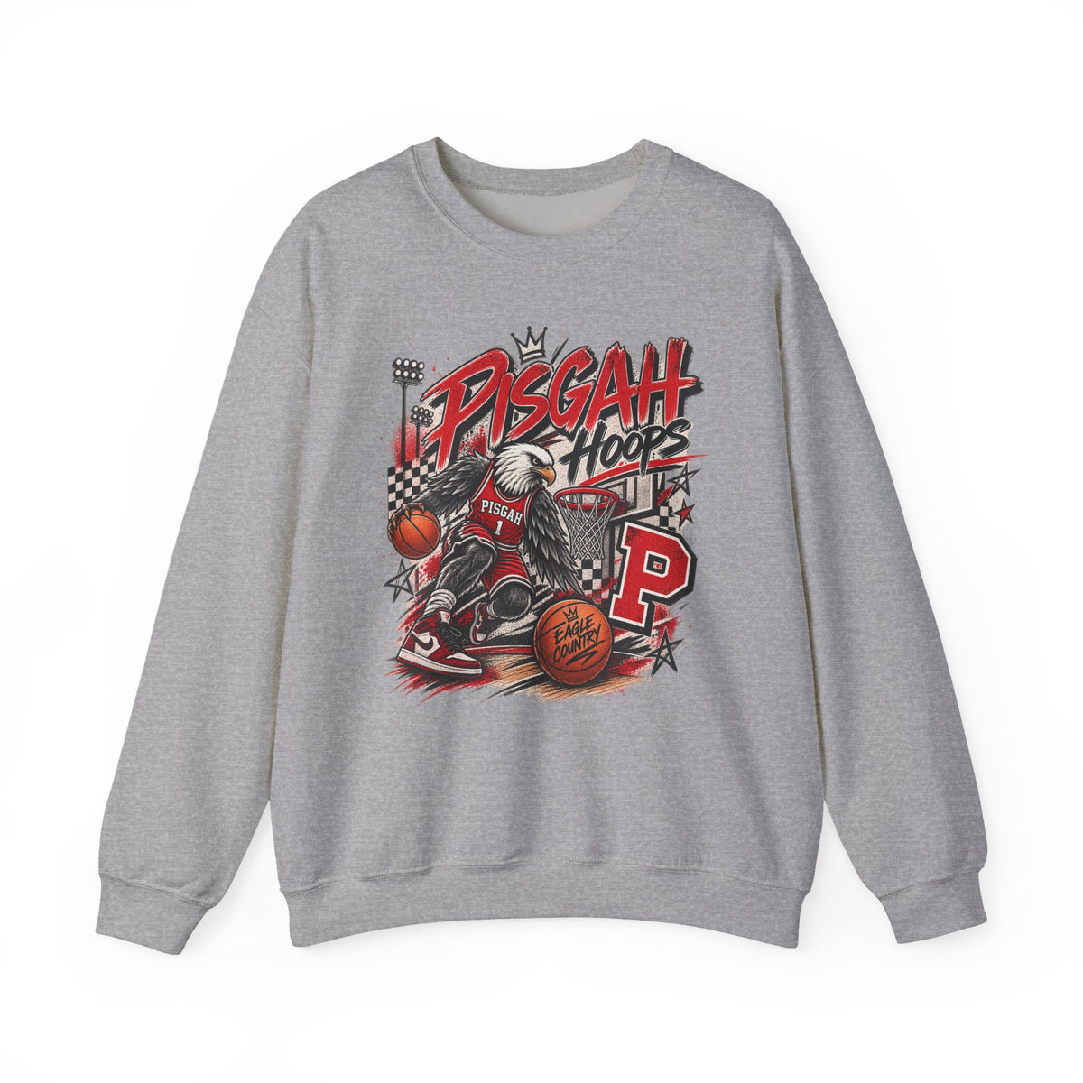 Pisgah Hoops Retro Basketball Crewneck