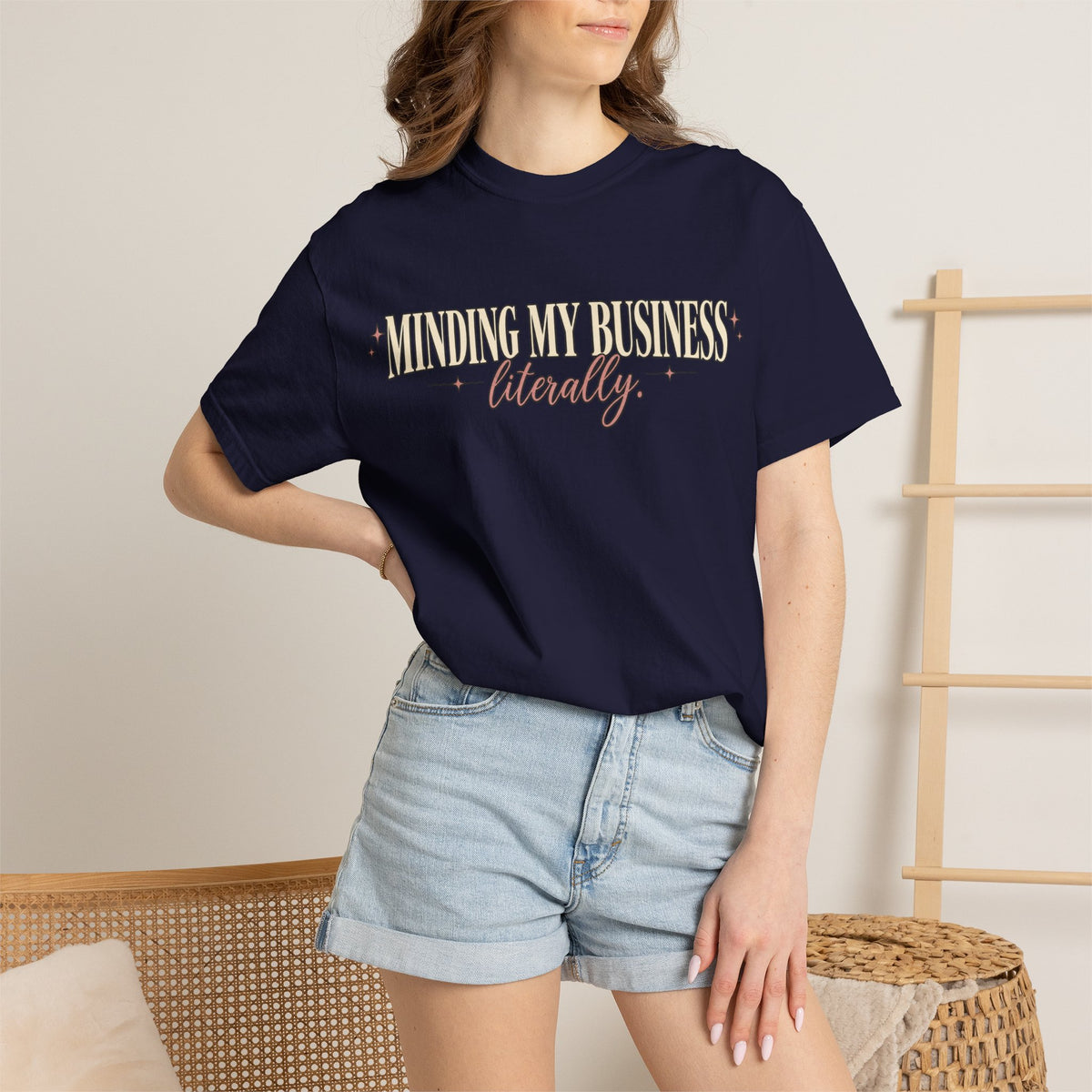 Minding My Business Literally Graphic Tee