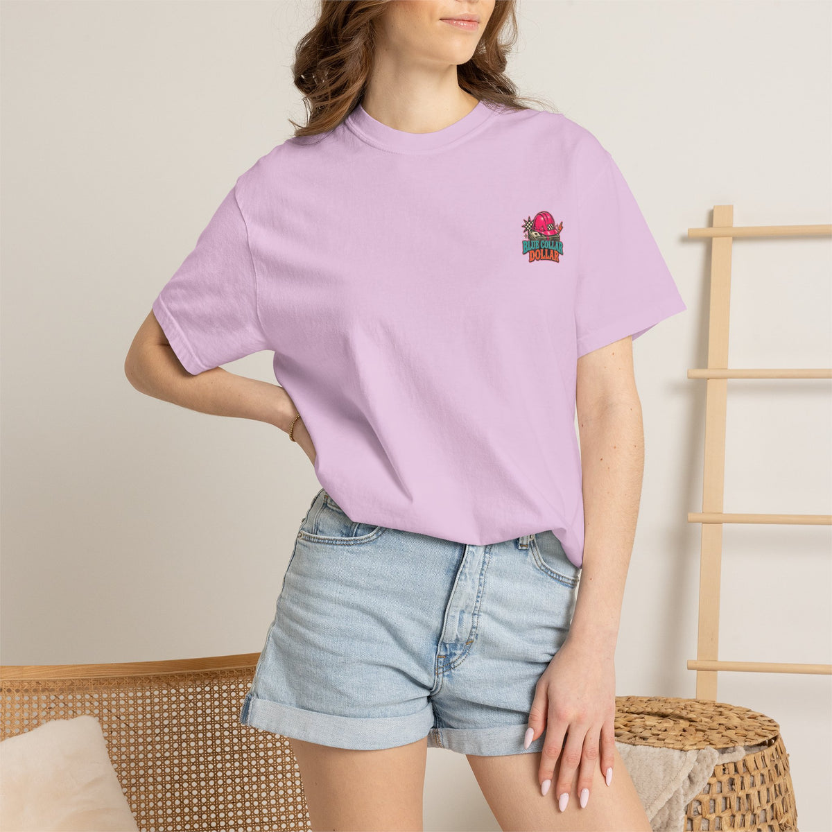 Spending That Blue Collar Dollar Pink Hard Hat Tee
